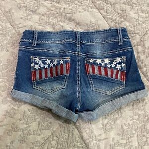Patriotic size 5/6 Rue 21 blue jean shorts.